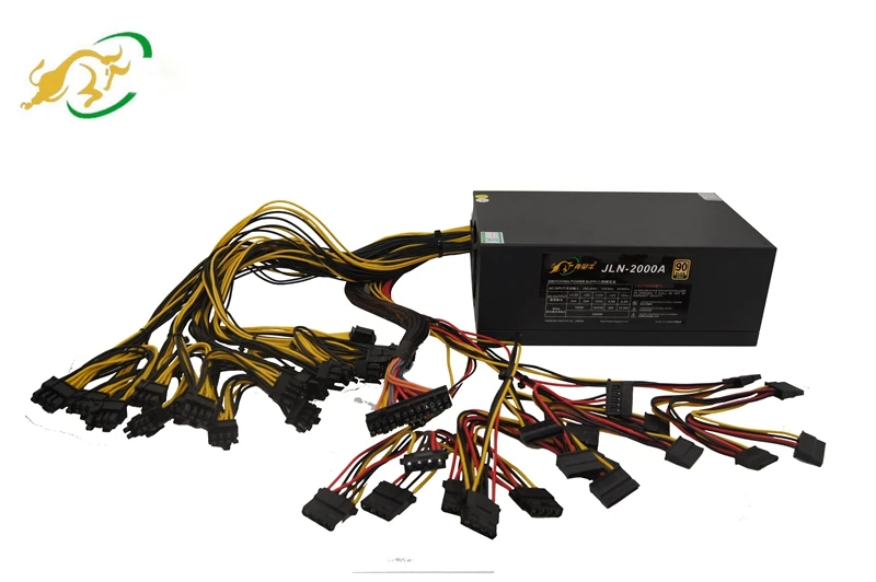 Блок питания Bitcoin для майнинга сертификат Ethereum 2000 Вт сервер ATX PSU блок rig miner