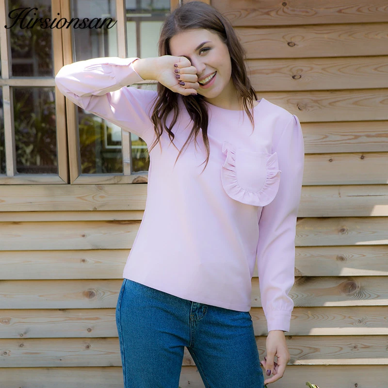 Aliexpress.com : Buy Hirsionsan Women Blouse Shirt Long