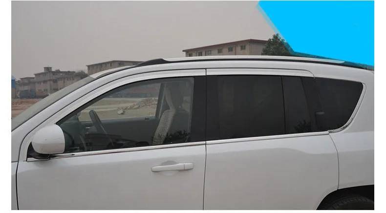 Lsrtw2017 304 нержавеющая сталь окна автомобиля планки для jeep compass 2007- 2013 2012 2011 2010 2009 2008