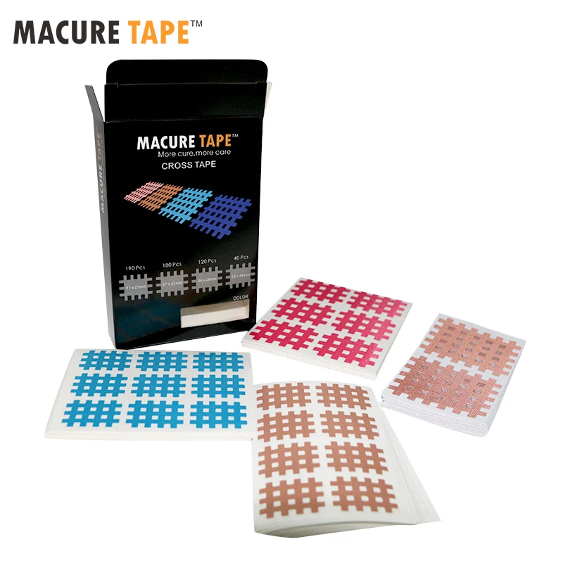 Медицинская крестообразная лента Macure 20 шт. магнитная кинезиологическая