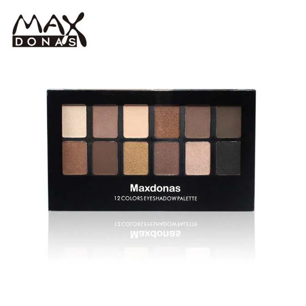 Maxdonas Профессиональный глаз Makeup12Colors тени для век Палитра золото дымчатый