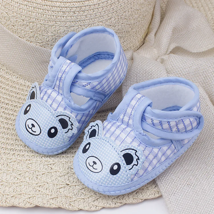 OKLADY/ г.; обувь для новорожденных с героями мультфильмов; хлопковая клетчатая обувь для маленьких мальчиков и девочек; нескользящая обувь для младенцев