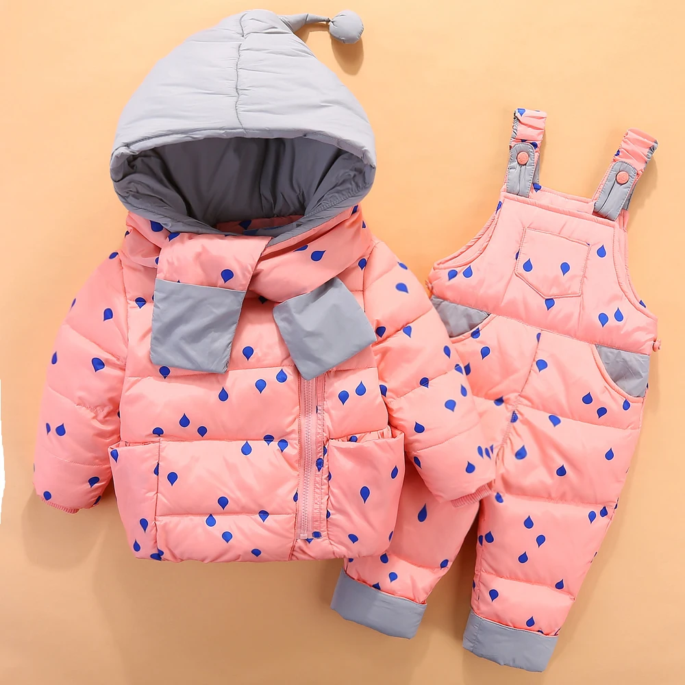 New children's baby down jackets 1 2 3 year old baby boy girl's ski