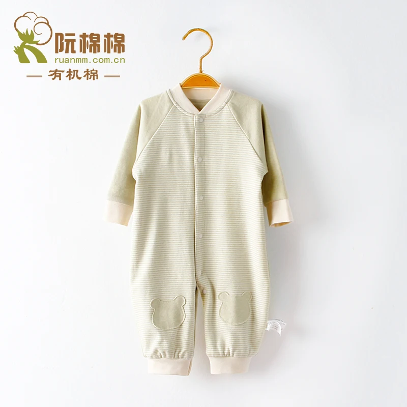 RuanMM органический хлопок ewborn babypajamas детская одежда Детский комбинезон