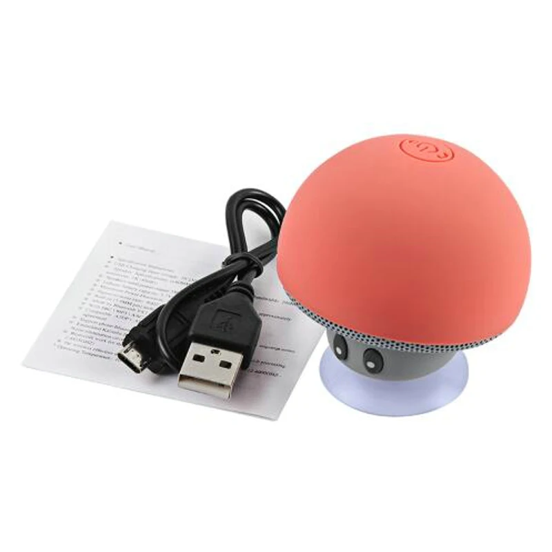 Беспроводной мини динамик в форме гриба Bluetooth 4 1 mp3 плеер с микрофоном портативный