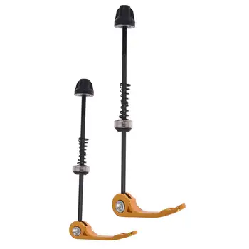 

Pair MTB Bike Wheel Skewer Quick Release QR Front Rear Axle Yellow