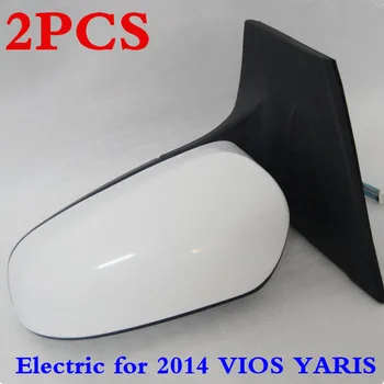 

CAPQX 2PCS Right & Left Side High Quality Electric Rearview Mirror 87940-0D670 For YARIS L,VIOS 2014 2015 3 Pin/wire