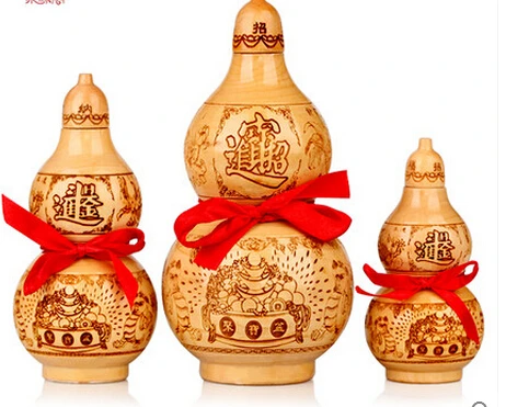 SCY 331+++Natural wood hyacinth ornaments Zhaocai gourd | Дом и сад