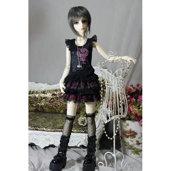 [Wamami] 06 # кружевная черная/белая футболка наряд 1/4 MSD 1/3 SD DZ AOD BJD Dollfie|Куклы| |