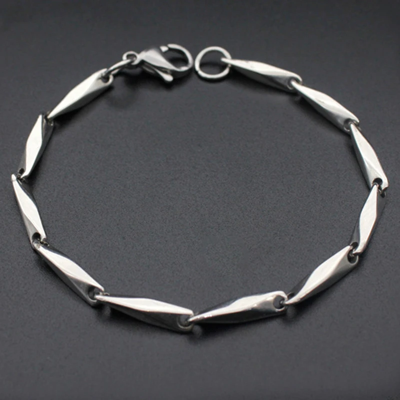 

1 pcs Women Jewelry 2mm Stainless Steel Bracelet