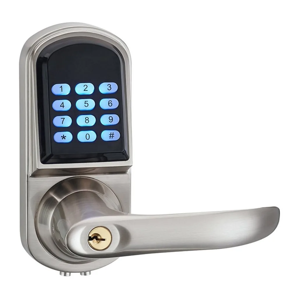 

2018 NEW Electronic 2 IN 1 Key/Ps'sword Deadbolt Door Lock Unlock with Code MI-fare Cards Mechanical Key Security Lock System