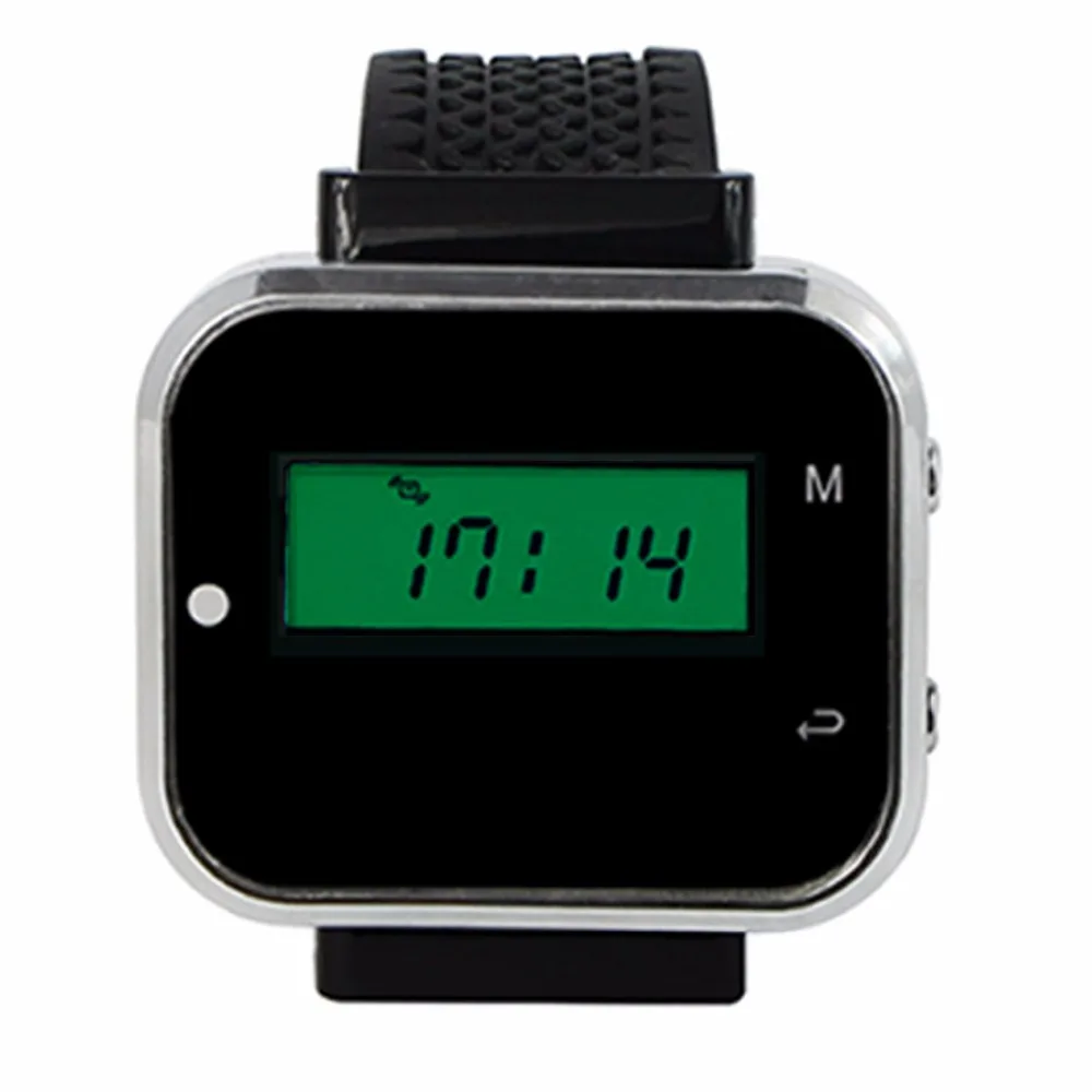

RETEKESS Wireless Call Coaster Pager System Watch Wrist Receiver For Restaurant Factory Coffee Restaurants Equipments 433MHz