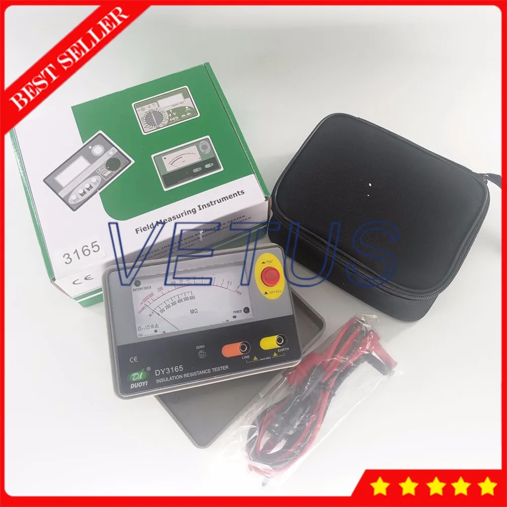 

DY3165 Electronic pointer type Analogue Insulation Resistance Tester of 500V 1000M ohm
