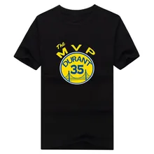 Newest 2017 Kevin Durant “KD MVP” Men’s Cotton Short Sleeve mvp T-shirts Tee Shirts Camisa 1025-4