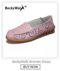 BeckyWalk/Женская обувь размера плюс; женская обувь на плоской подошве из натуральной кожи на шнуровке; сезон весна-осень; повседневная женская обувь; sapato feminino; WSH2707