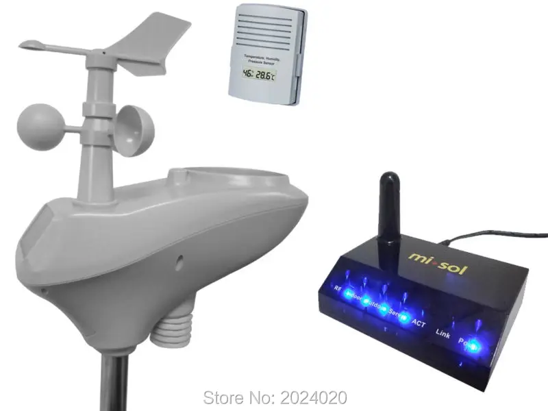 

MISOL / IP OBSERVER Solar Powered Wireless Internet Remote Monitoring Weather Station
