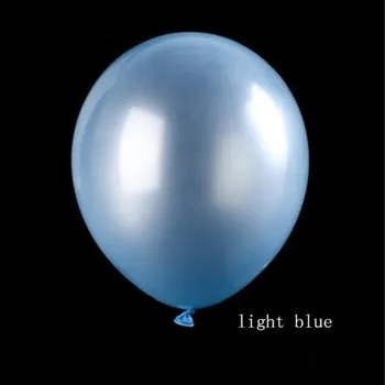 

Hot air ballon 50pcs 12 inch 2.8g latex pearl light blue ballons baby birthday party balloons wedding decorations anniversary
