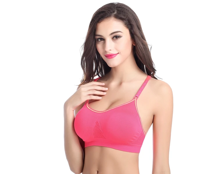 Yoga Sexy Sports Bra Top Fitness Women White Tank Top For Femalesports Bra High Impact Running Gym Padded Push Up Nylon Sport Bh_0291_1 