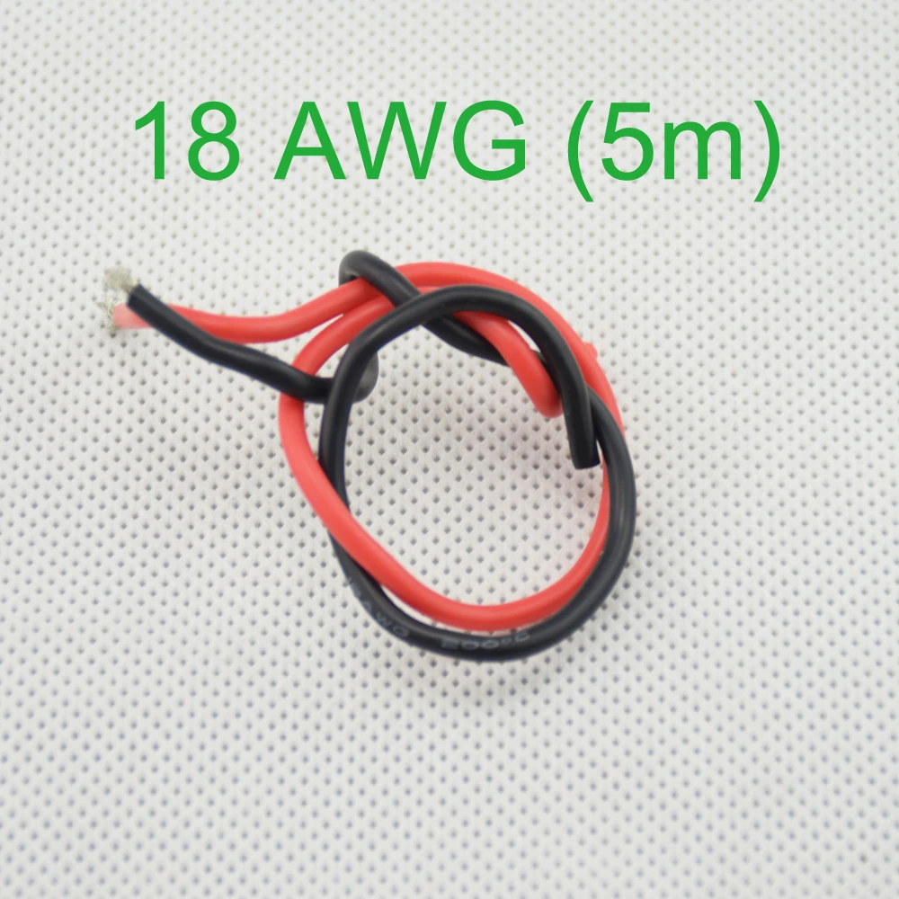Cables de cobre trenzado Flexible para cableado RC, cable de silicona de calibre 18 AWG (5m)|copper awgcopper flexible cable AliExpress