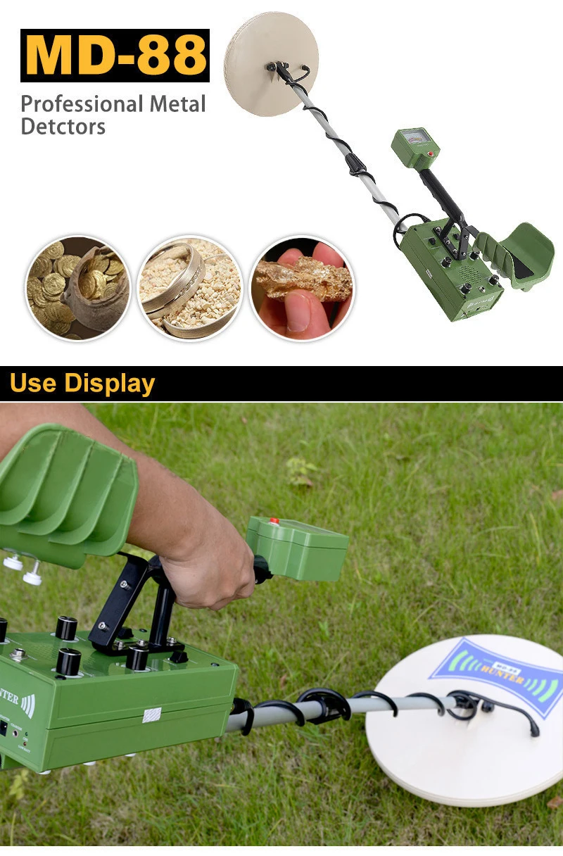 Discount MD88 underground Metal Detector Gold Digger Ground Search Treasure Hunter 3.5m detecting depth GROUND SEARCHING METAL DETECTOR 1