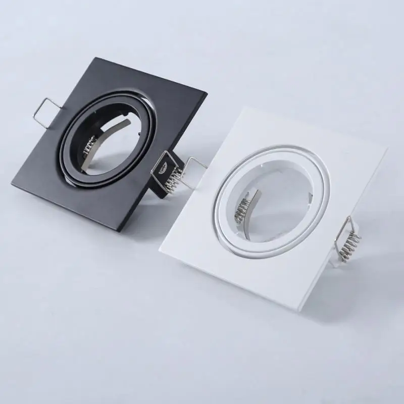 

MR16/ GU10 universal alloy Lamp Support 94mm*94mm Downlight Ceiling Spotlight Rotating Lighthouse