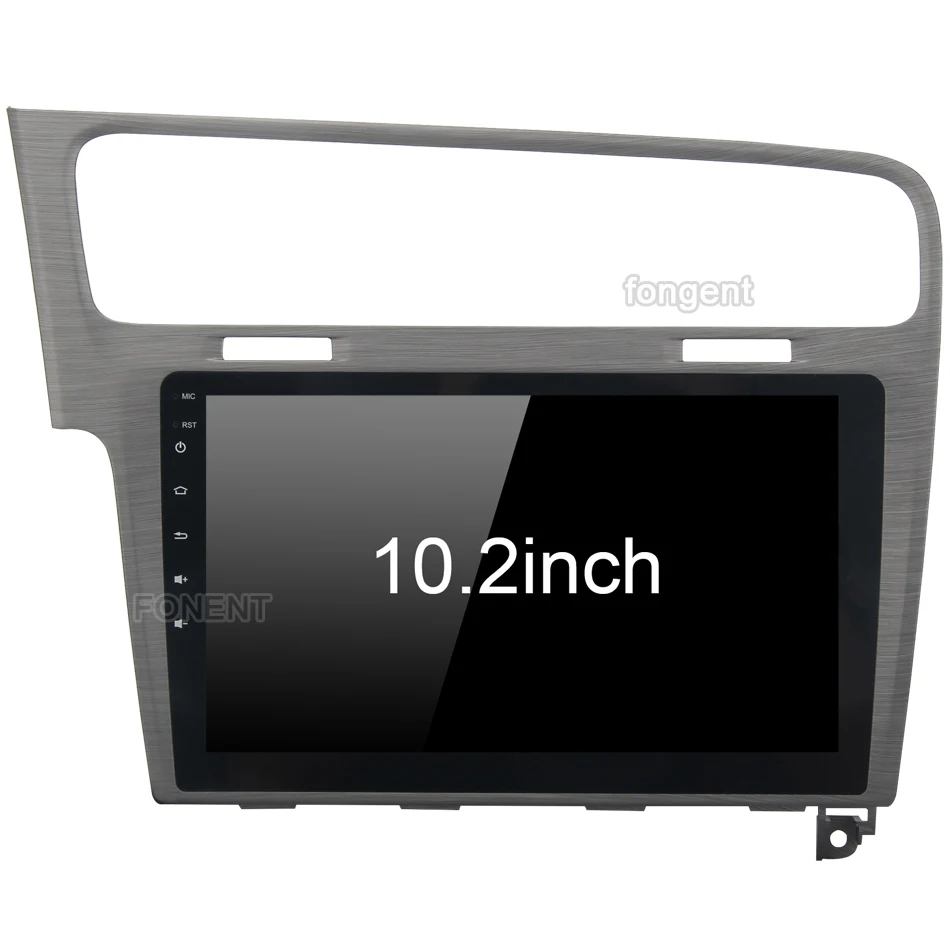 Best Fongent 10.2" Android 8.0 Car GPS Radio Player for VW Golf 7 2013 2014 2015 2016 2017 2018 Octa Core 4GB+32GB Stereo Multimedia 1
