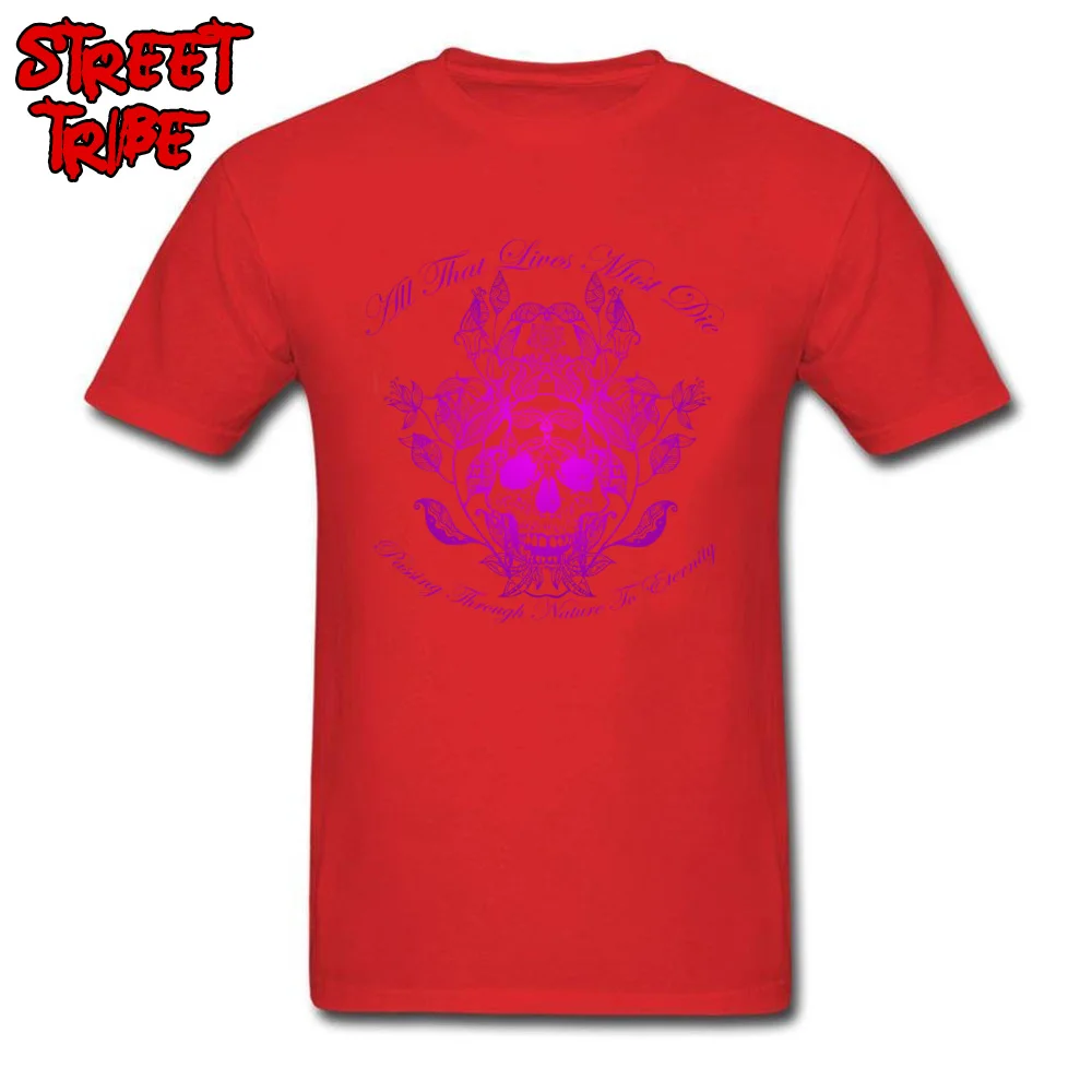 All That Lives V3 Geek Short Sleeve Tees Mother Day O-Neck Pure Cotton Men's Tshirts Geek Tops Shirts Dominant All That Lives V3 red