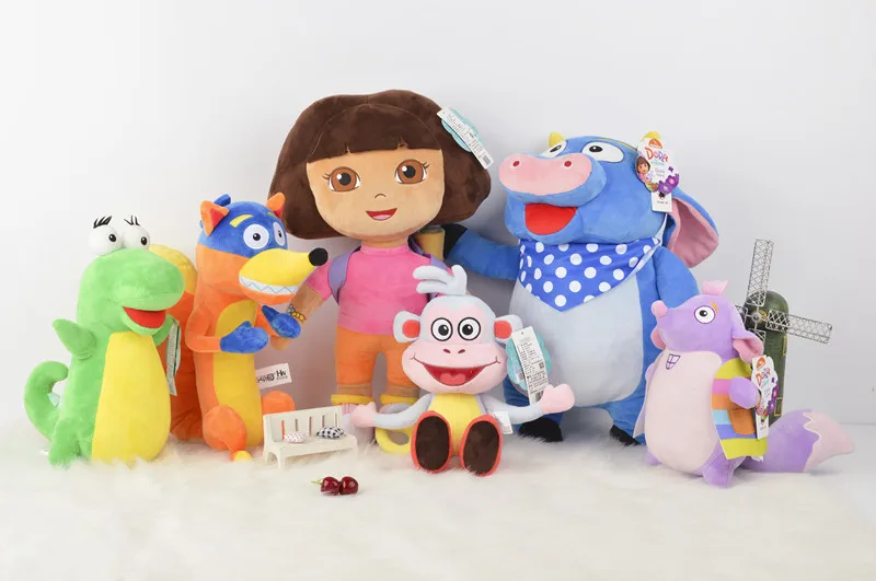 2019 Оригинальные Плюшевые игрушки Даша-путешественница, игрушки до детского сада, Милые сапожки Даша-путешественница, мягкие куклы