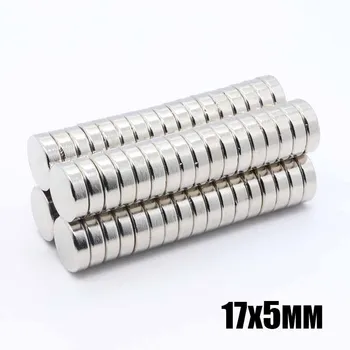 

20pcs 17x5 mm Bulk Small Round NdFeB Neodymium Disc Magnets Dia17mm x 5mm N35 Super Powerful Strong Rare Earth Magnet 17*5 mm