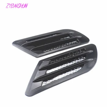 

2 pieces/set. Car Side Vent Air Fender Admission Stickers Decor for Jaguar Land Rover Range Rover/Evoque/Freelander/Discovery