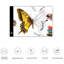 Цифровой графический A4 светодиодный Графический написания картины светильник световой короб отслеживание колодки цифровая доска для рисования