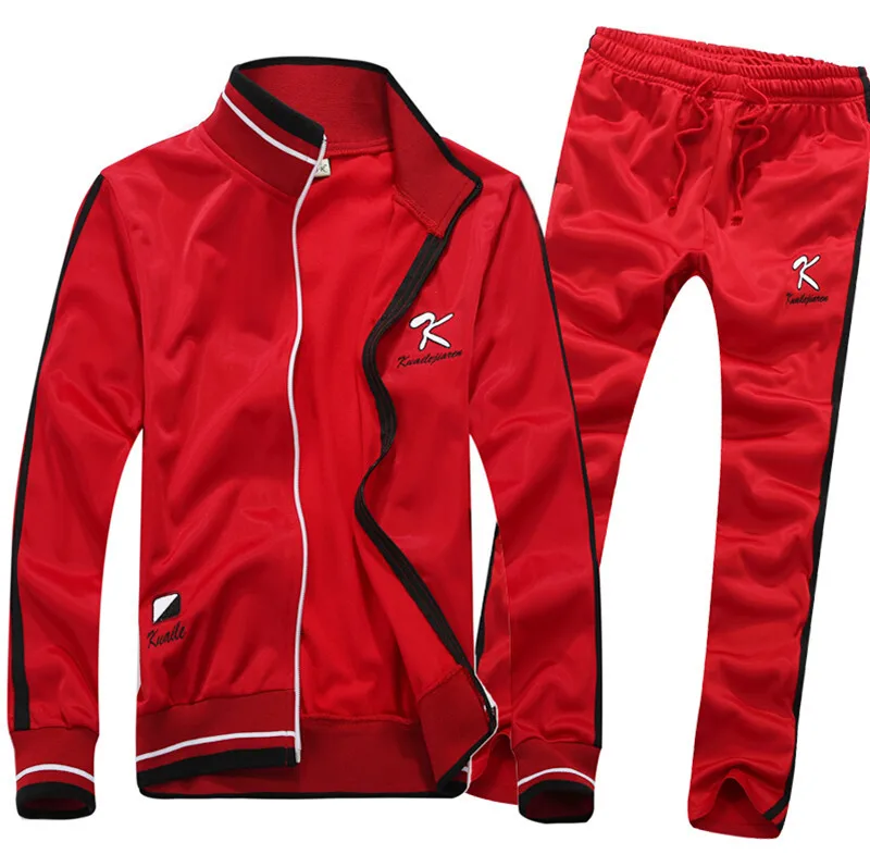 Fashion Brand sports 2015 cotton sport suit men clothing set men spring