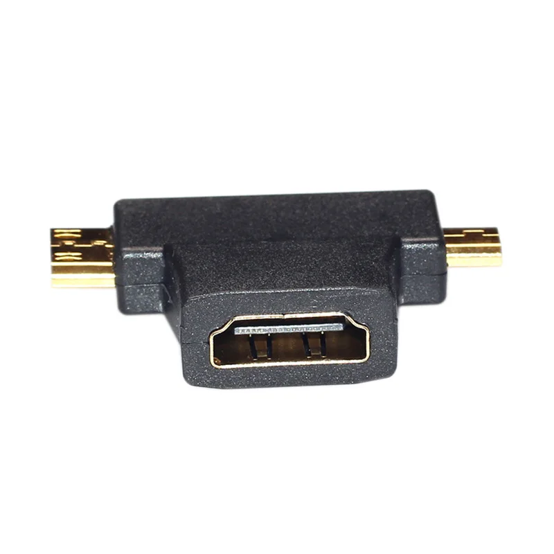 2019 Горячая новинка Мультимедиа 3 в 1 HDMI Женский к мини мужской + микро Мужской