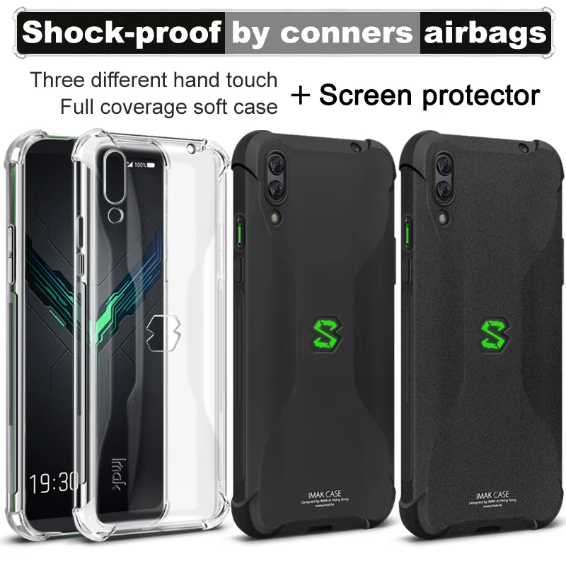 Для Xiaomi BlackShark 2 Чехол оригинальный iMAK Airbag супертонкие мягкие чехлы для телефонов +