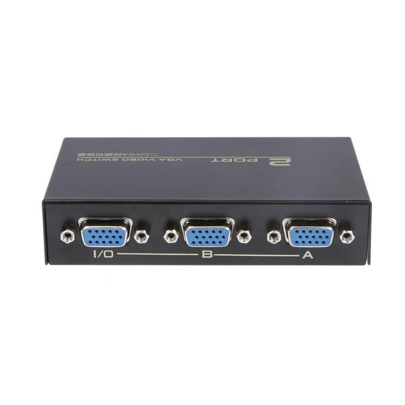 Mayitr 15HDF 2-портовый VGA видео коммутатор 2 в 1 выход 130 МГц VGA Переключатель Селектор коробка для ПК ноутбук Настольный монитор тв