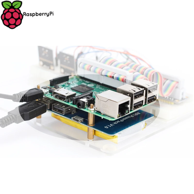 Купить 3 поленики Pi модель B + и блок питания с 2 USB с выходом ...