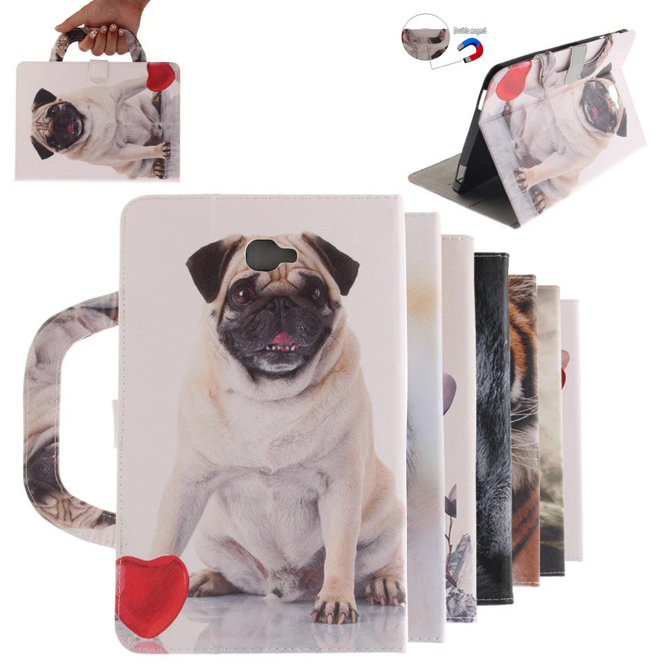 

for Samsung Galaxy Tab A 10.1" Skin PU Leather Flip Shell for Samsung Galaxy Tab A6 2016 T580 T585 Tablet Case Cover Stand coque