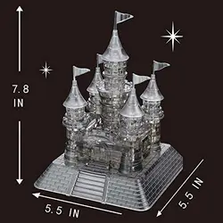 Disney кристалл замок блоки-кирпичики 3D маленьких Bado заколдованный замок для девочек Дети модель совместима с LegeING игрушки подарки