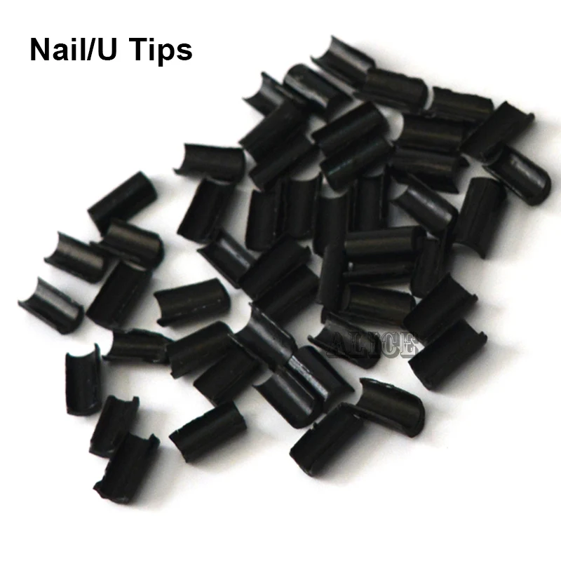 100pcs Keratin glue Nail Tip Keratin U-Shaped Fusion Chips Glue Nail keratin for prebonded hair extension 100pcs Keratin glue Nail Tip Keratin U-Shaped Fusion Chips Glue Nail keratin for prebonded hair extension