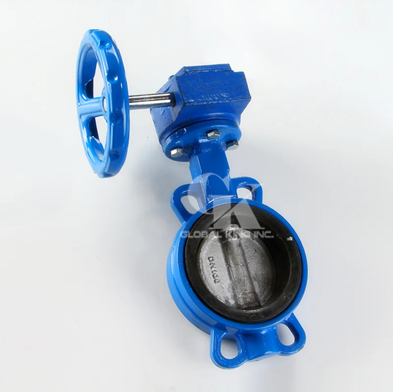 DN150 Butterfly Valve Worm gear Type NBR Sealing Stainless Steel 304