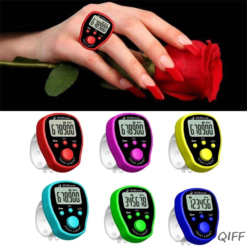 

5 Channel Finger Counter LCD Electronic Digital Chanting Counters Tally Counter Mar28