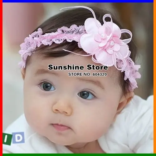 Baby Headbands headband for hair headwear children hairband pink flower