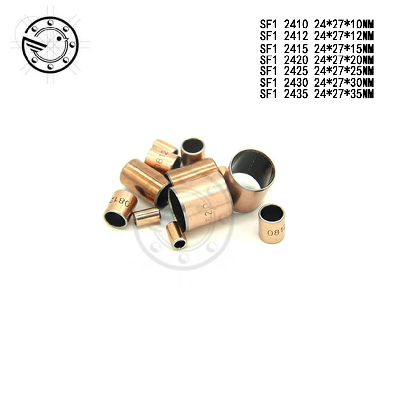 

Free shipping 5Pcs SF1 2410 2412 2415 2420 2425 2430 2435 Self Lubricating Composite Bearing Bushing Sleeve 24*27*20 24*27*30