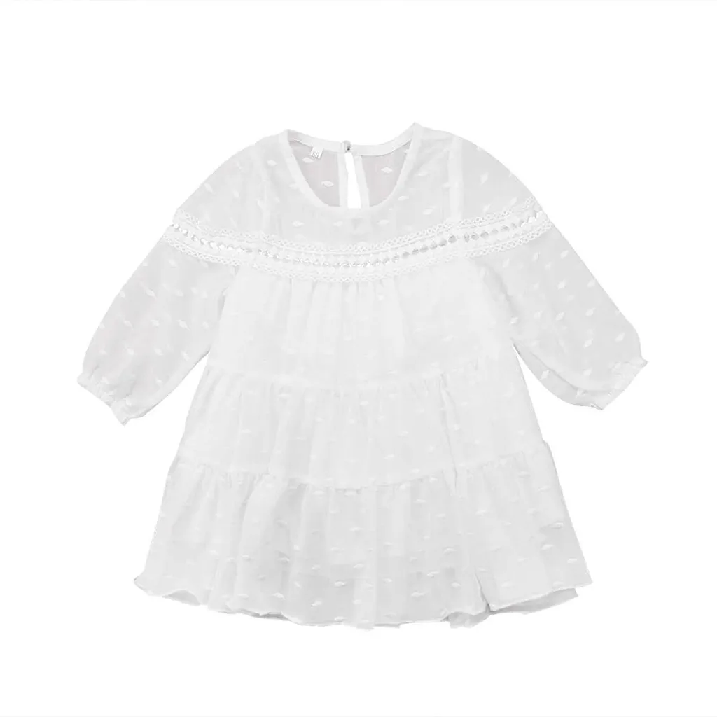 SAGACE(SAGACE)/платья с рукавами «Семь-четверти» для малышей, платье для малышей, одежда для девочек, летнее шифоновое платье принцессы(От 6 месяцев до 5 лет), 19Apl2