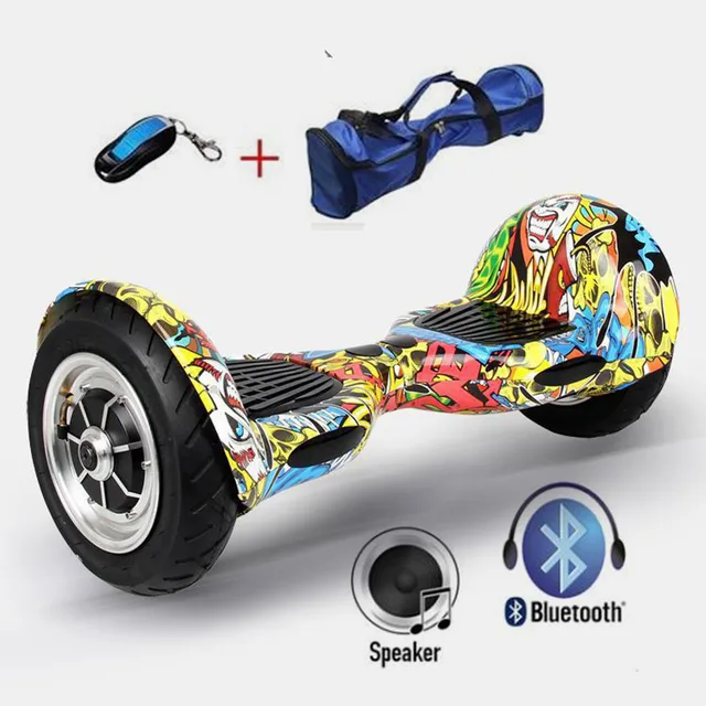 Best price at $310 Cheap UL2272 Two Wheel Smart Balance Electric Scooter Hoverboard 10 inch Skateboard Motorized Adult Roller Hover Standing Drift Board