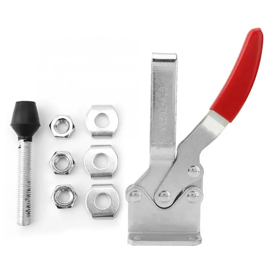 

2pcs Horizontal Type Quick Release Toggle Clamp Holding Capacity 255Kg 562Lbs woodworking clamps pipe clamp
