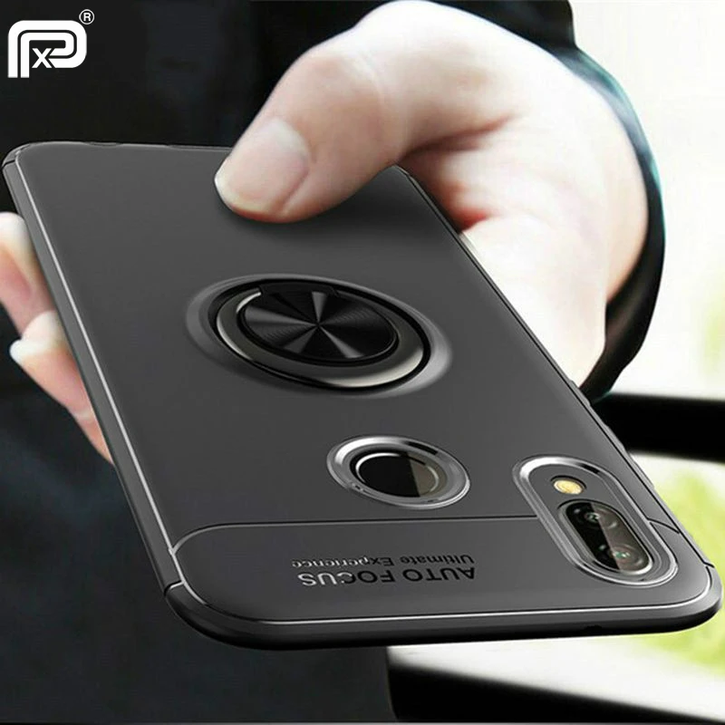 

For Samsung galaxy M20 Case Finger Ring Shockproof Case Magnetic Bracket Soft Silicone TPU Back Cover For Samsung M10 M20 Case