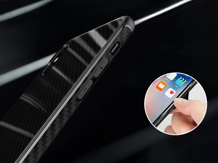 9 H закаленное стекло задняя крышка для iPhone X Гладкий модный крутой чехол для iPhone 5,8 дюймов ультра-тонкий защитный чехол