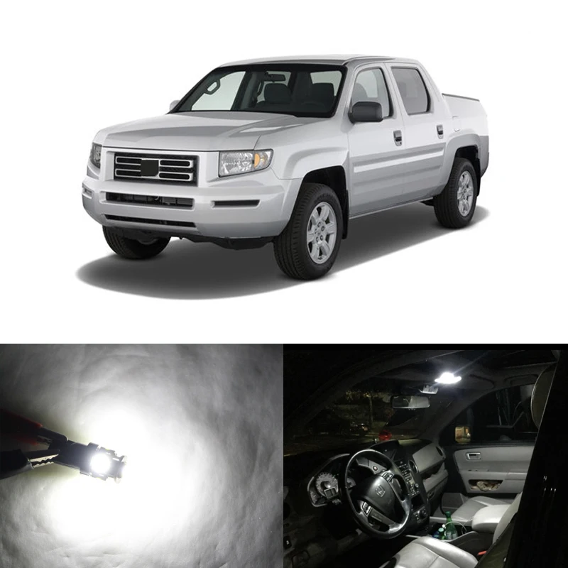 

13PCs Led Interior Package Kits For Honda Ridgeline 2006-2014 Car Map Dome Door License Plate Trunk Glove Box Replace Bulbs