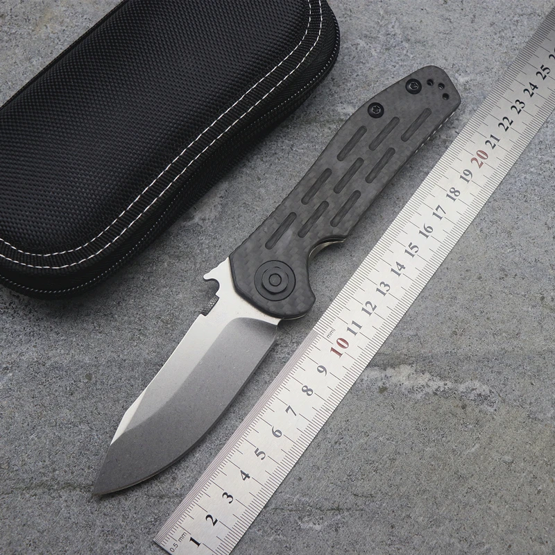 ZT0630 складной D2 лезвие из углеродного волокна + ручка титанового сплава походный